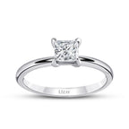 0.60 ct. Diamant Prinzessin Solitär Verlobungsring