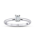 0.20 ct. Diamant Smaragd Schliff Solitär Verlobungsring