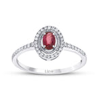0.41 ct. Diamant Rubin Ring
