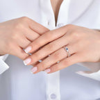 0.28 ct. Diamant Baguette Saphir Ring