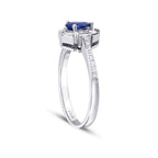 0.66 ct. Diamant Saphir Ring