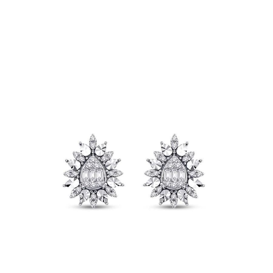 0.37 ct. Diamant Baguette Ohrringe