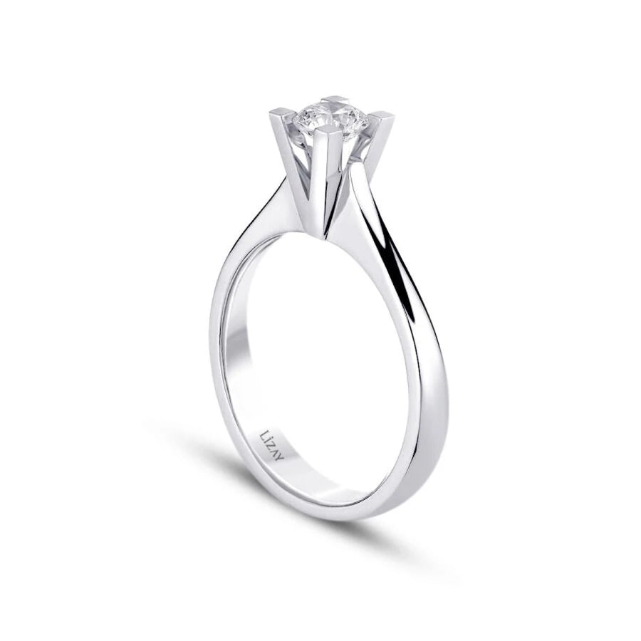 0.40 ct. Diamant Rund Solitär Verlobungsring