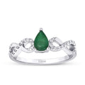 0.43 ct. Diamant Smaragd Ring