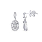 0.42 ct. Diamant Baguette Ohrringe