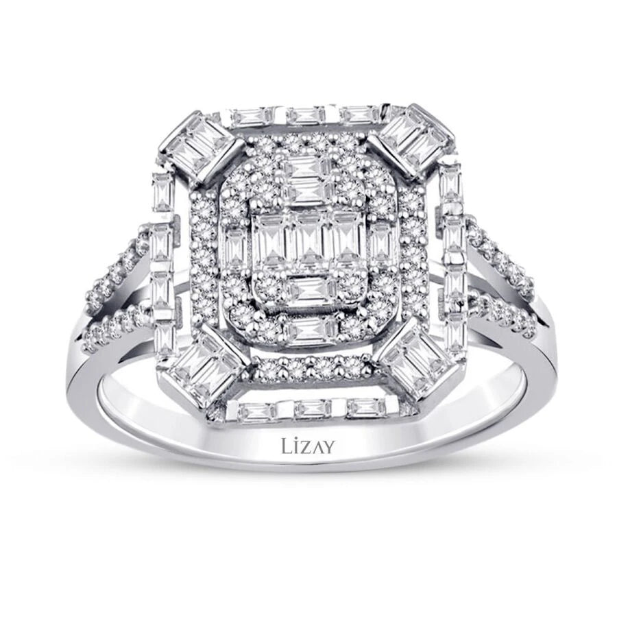 0.67 ct. Diamant Baguette Ring