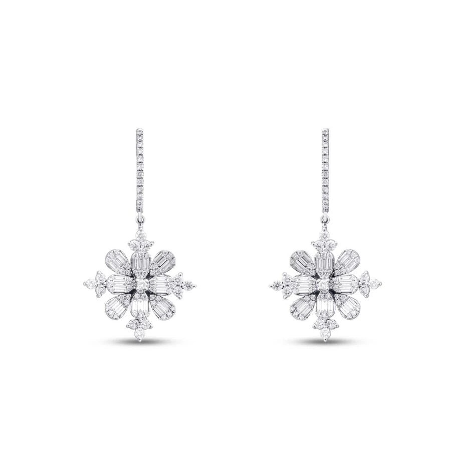 1.76 ct. Diamant Baguette Ohrringe