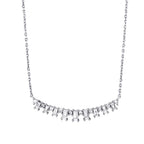 0.72 ct. Diamant Baguette Halskette
