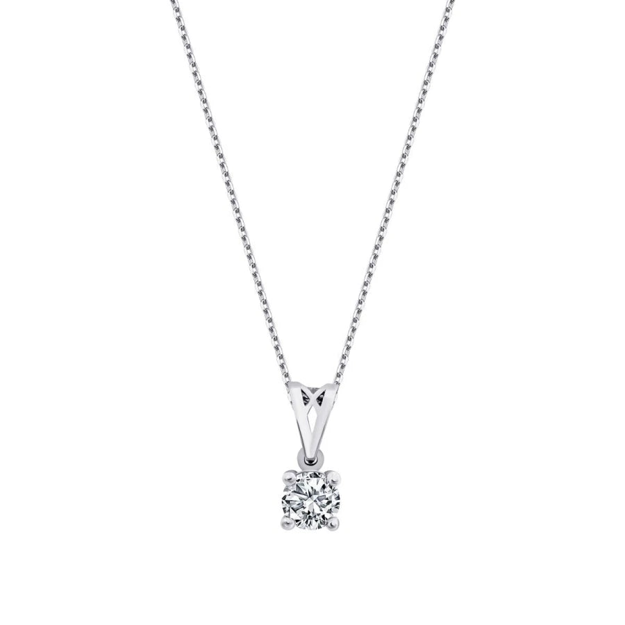 0.20 ct. Diamant Solitär Halskette