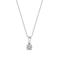 0.20 ct. Diamant Solitär Halskette