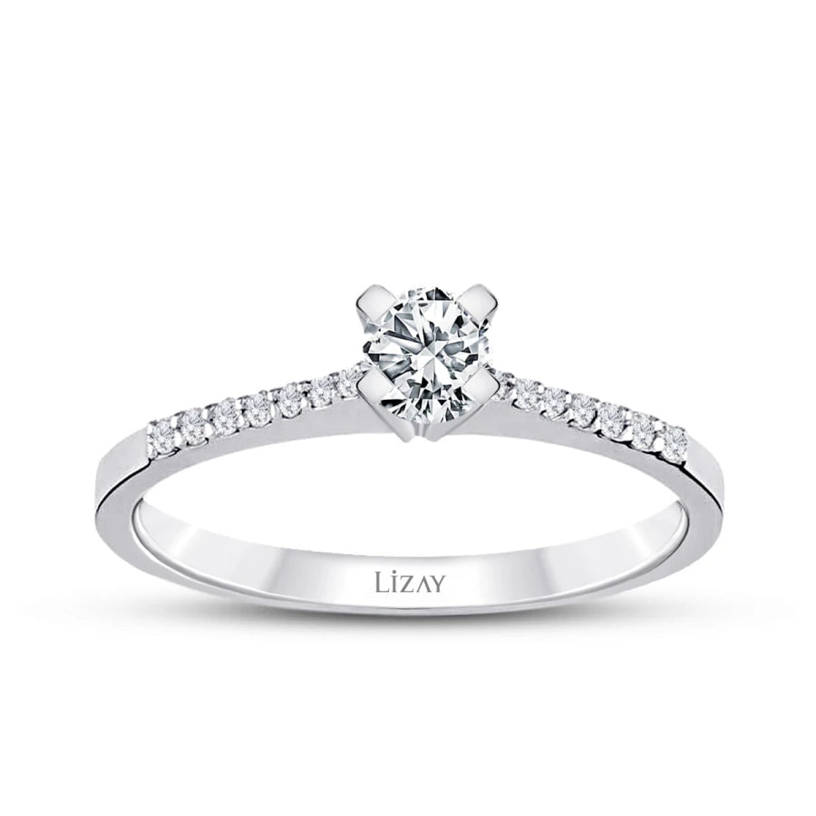 0.40 ct. Diamant Rund Solitär Verlobungsring