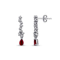 0.89 ct. Diamant Rubin Ohrringe