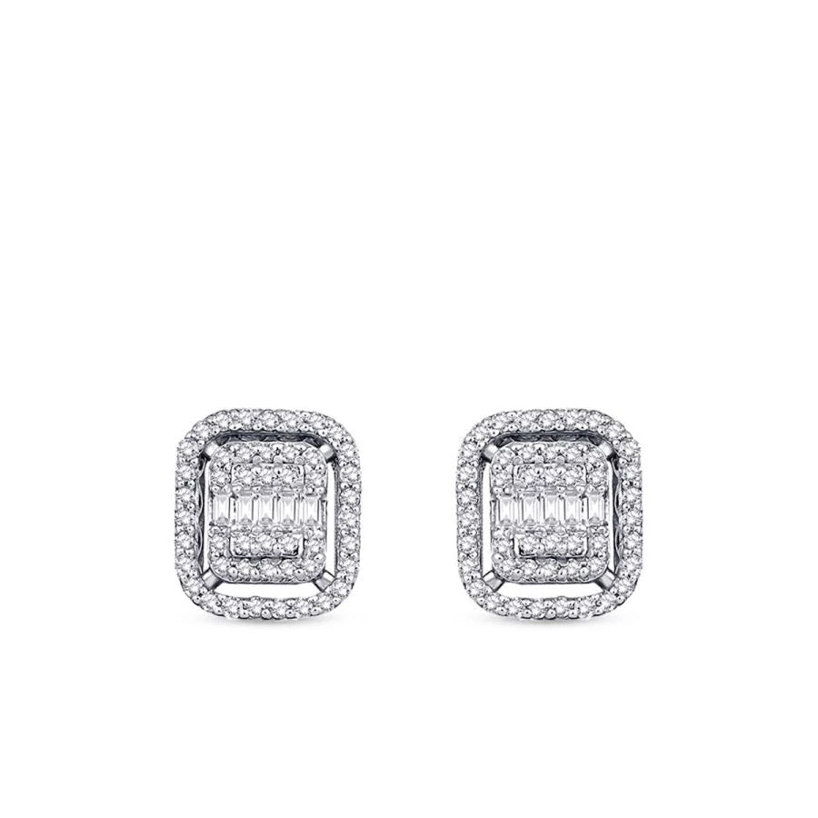 0.36 ct. Diamant Baguette Ohrringe