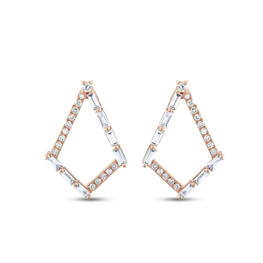 0.41 ct. Diamant Baguette Ohrringe