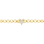 Gold Armband mit asymmetrischem Sternmotiv