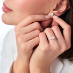 0.70 ct. Diamant Solitär Ohrringe