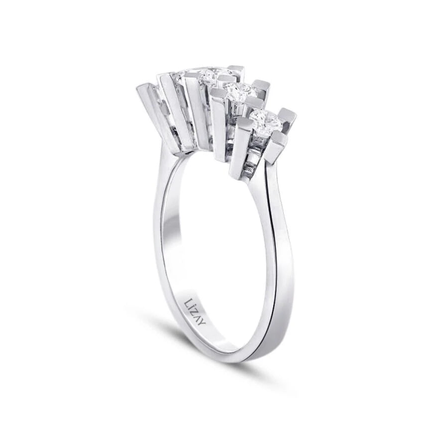 0.50 ct. Diamant Fünf-Stein Ring