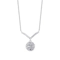 0.26 ct. Diamant Rund Baguette Halskette