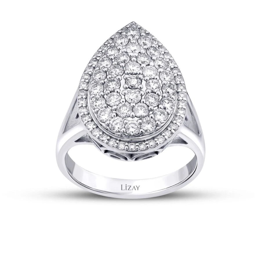 1.30 ct. Diamant Trend Tropfen Ring