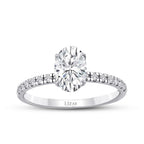 1.15 ct. Diamant Ovale Solitär Verlobungsring