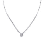 1.56 ct. Diamant Baguette Halskette