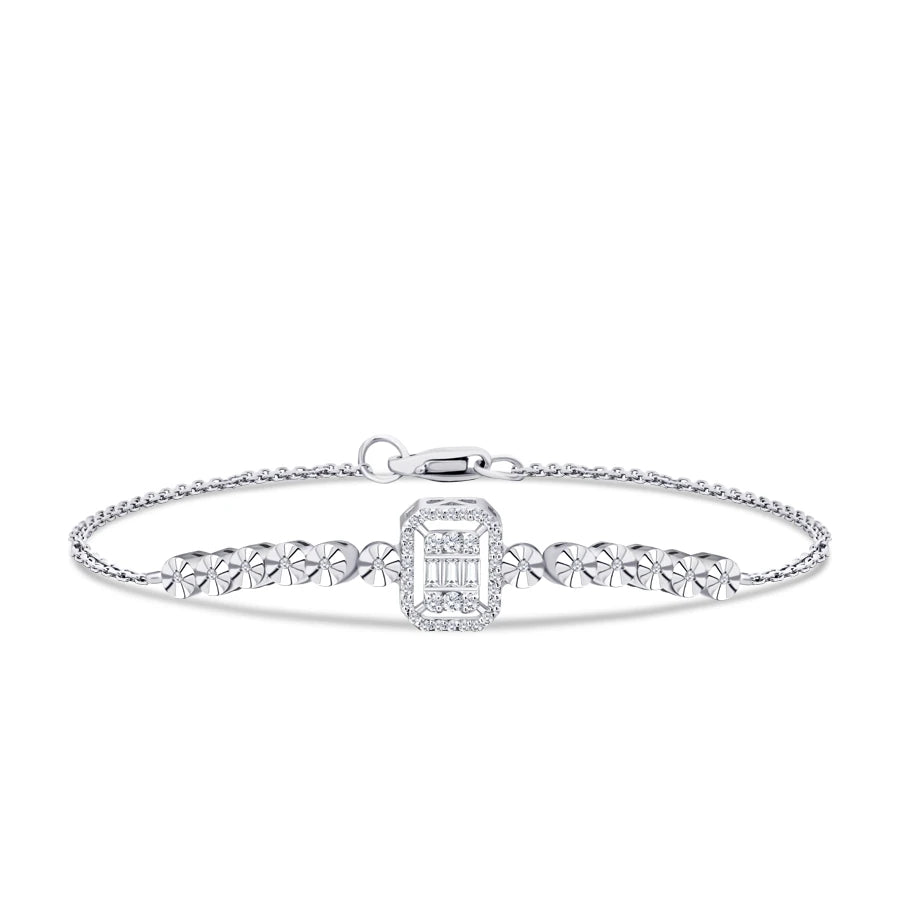 0.17 ct. Diamant Baguette Armband