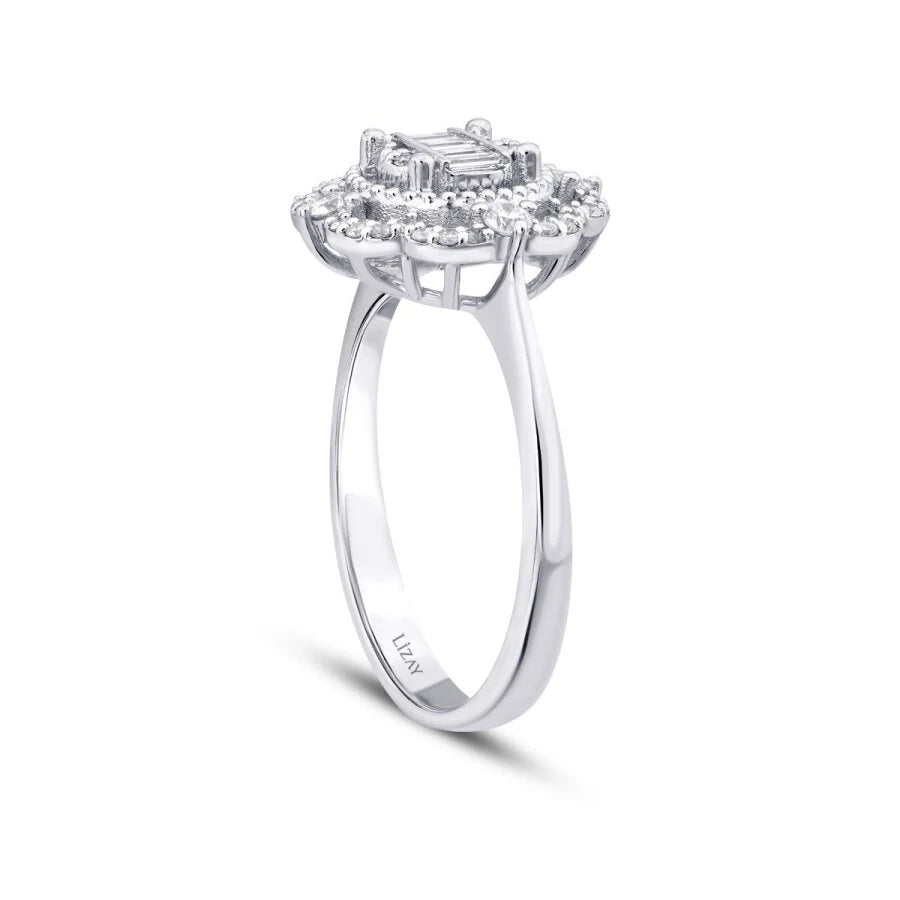 0.35 ct. Diamant Baguette Ring