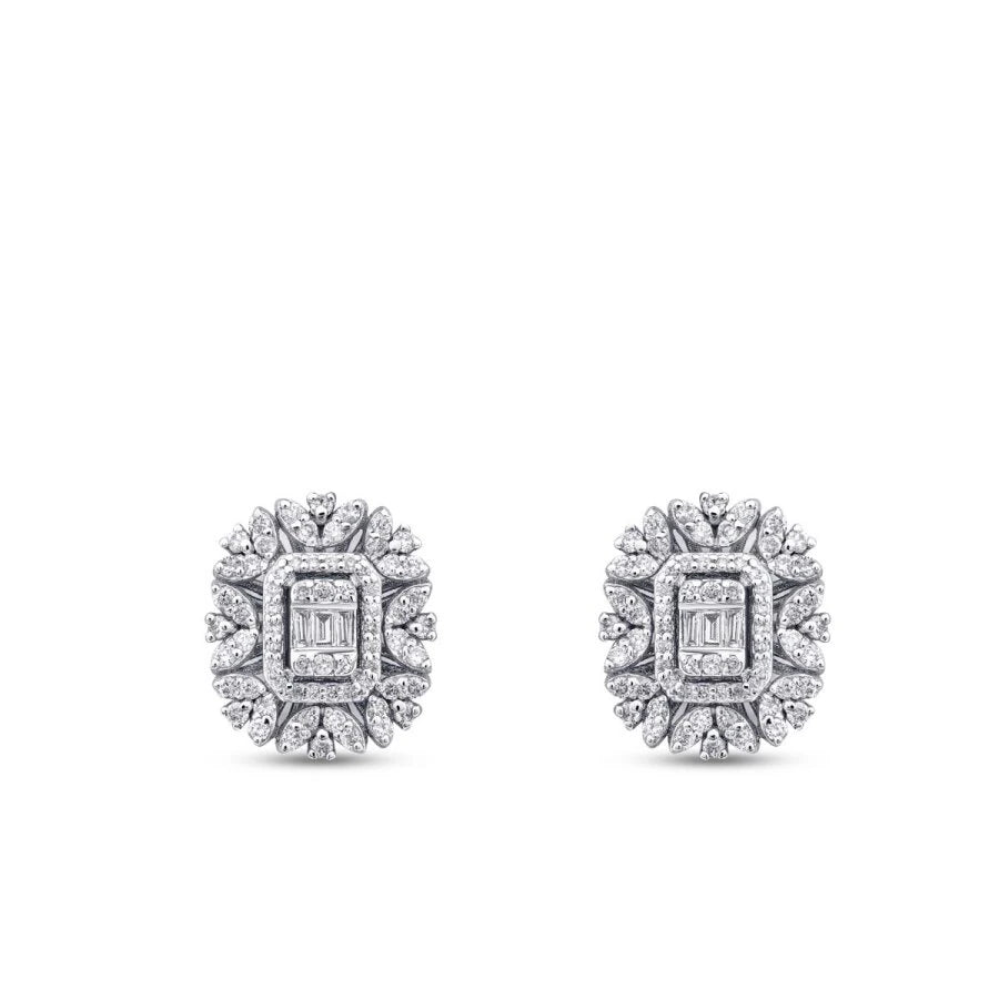 0.59 ct. Diamant Baguette Ohrringe