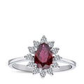 1.33 ct. Diamant Rubin Ring