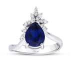 8.69 Karat Diamant Saphir Set