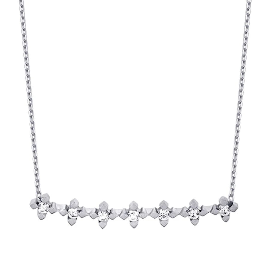 0.21 ct. Diamant Baguette Halskette