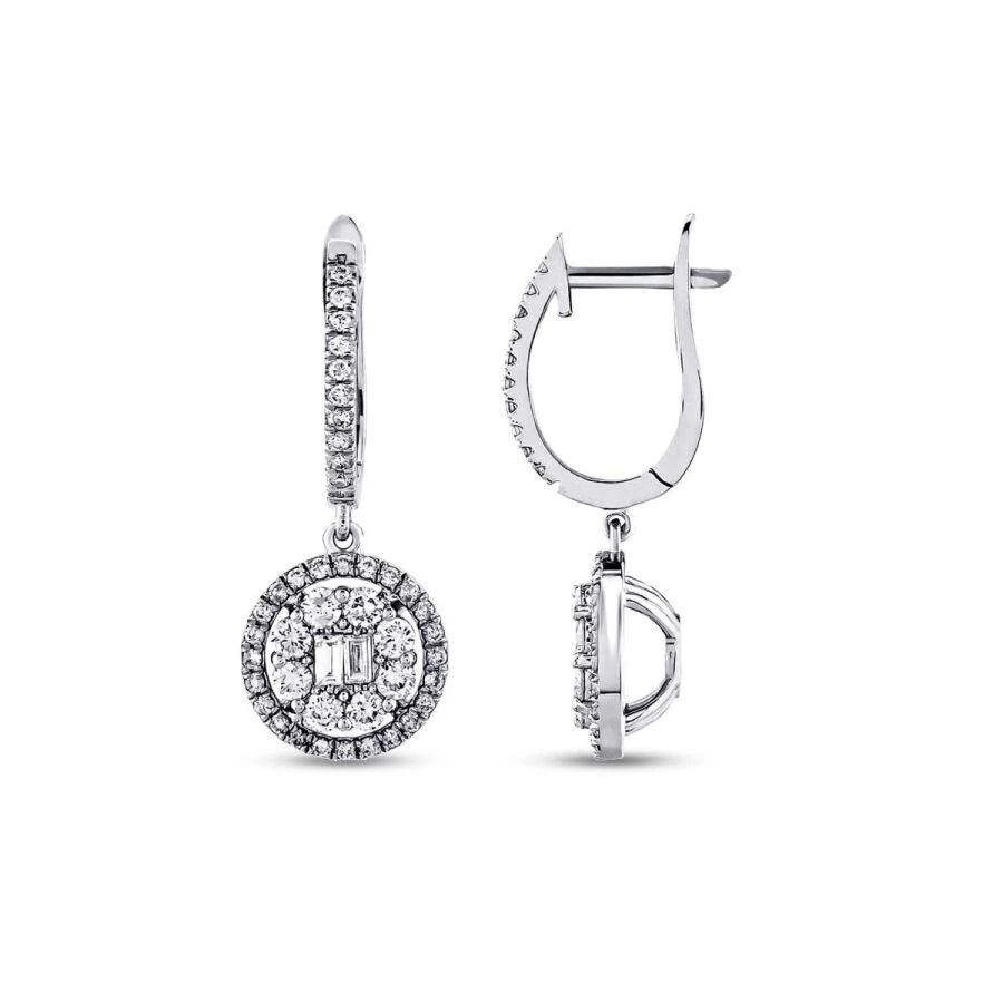 1.32 ct. Diamant Baguette Ohrringe