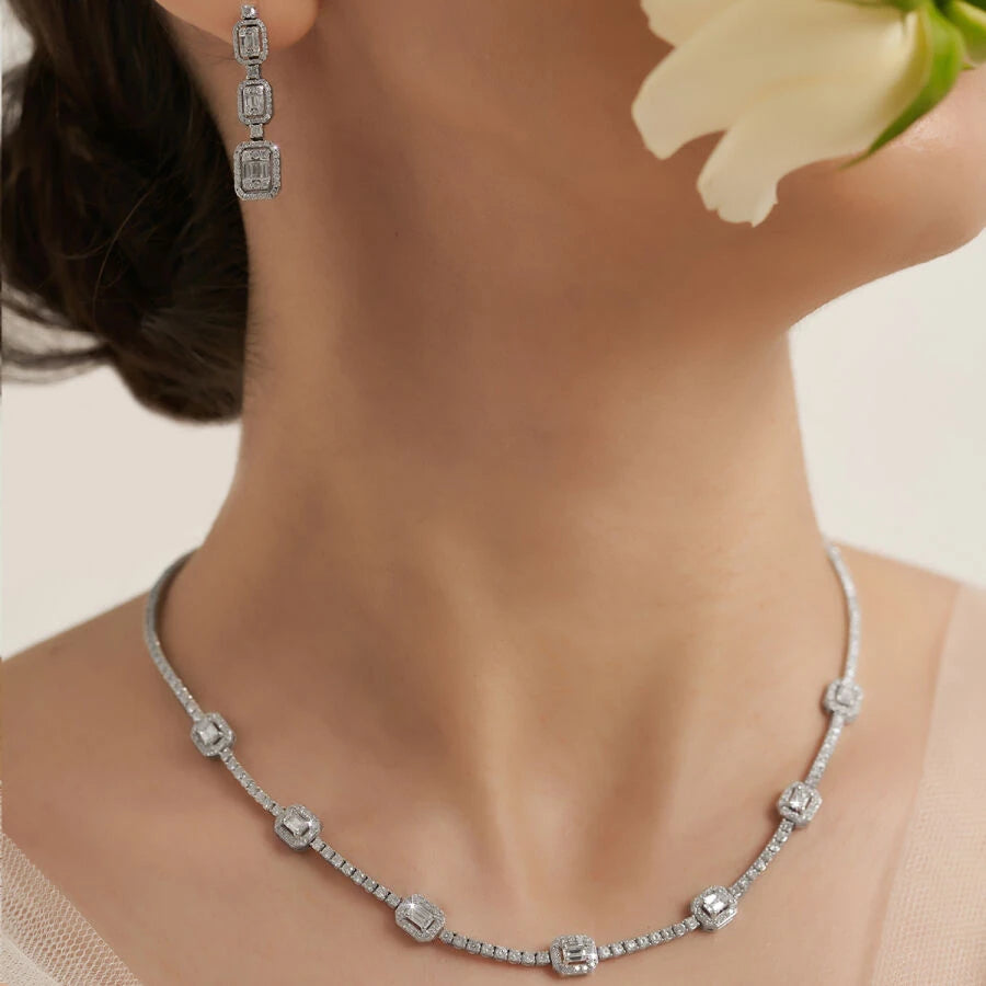 1.13 ct. Diamant Baguette Ohrringe