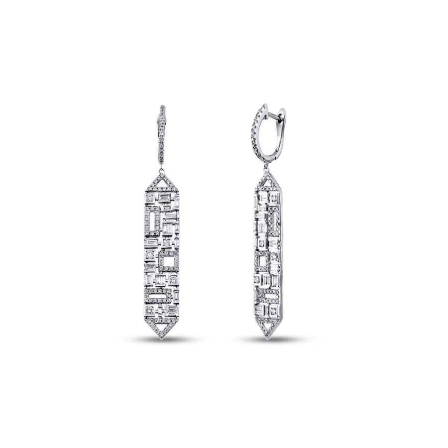 0.65 ct. Diamant Baguette Ohrringe