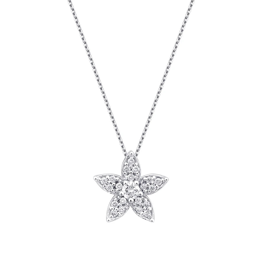 0.66 Karat Diamant Blume Set