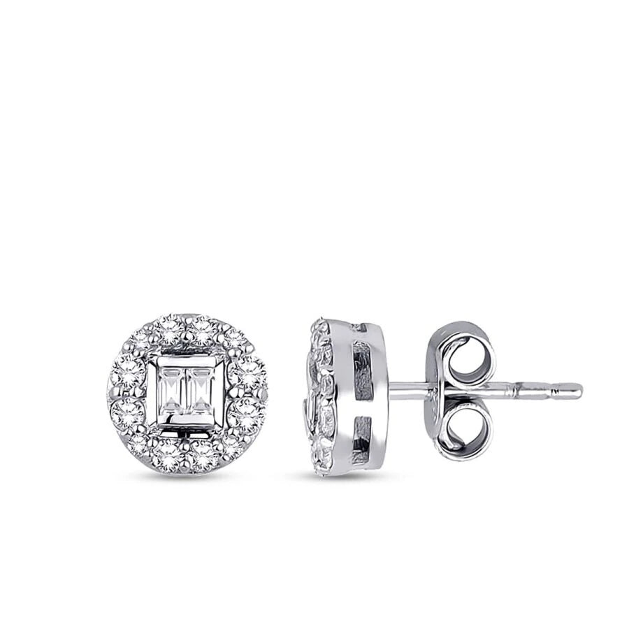 0.33 ct. Diamant Baguette Ohrringe