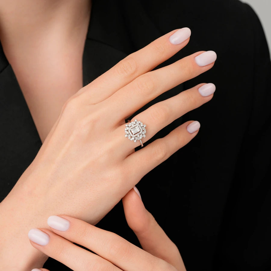 0.50 ct. Diamant Baguette Ring
