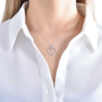 0.25 ct. Diamant Baguette Halskette