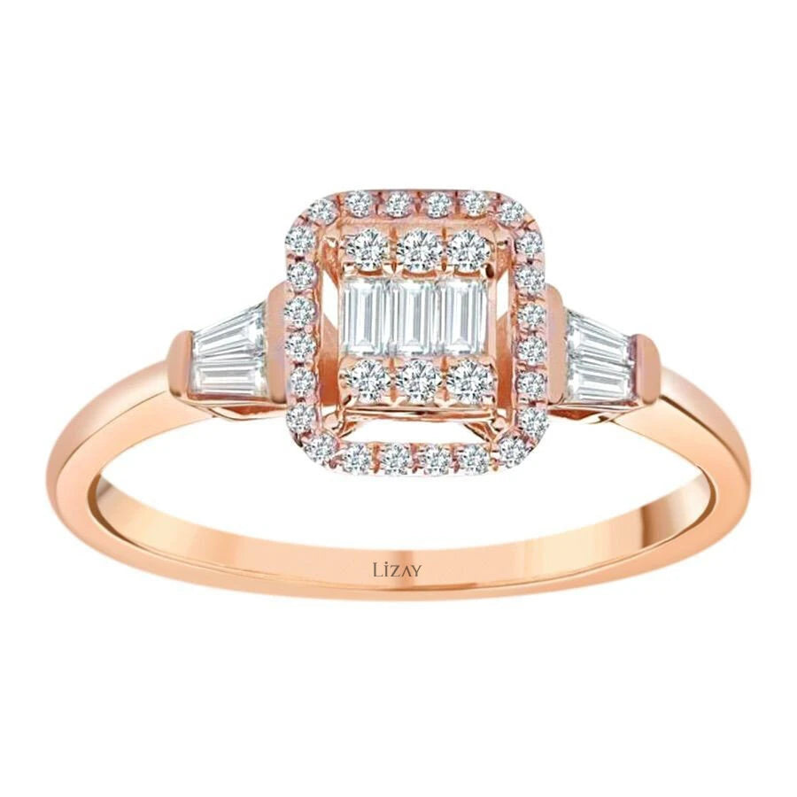 0.47 ct. Diamant Baguette Ring
