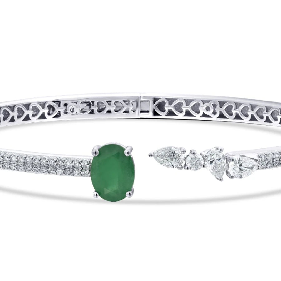 2.23 ct. Diamant Smaragd Armreif