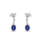 1.44 ct. Diamant Saphir Ohrringe
