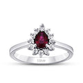 0.56 ct. Diamant Rubin Ring