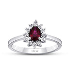 0.56 ct. Diamant Rubin Ring