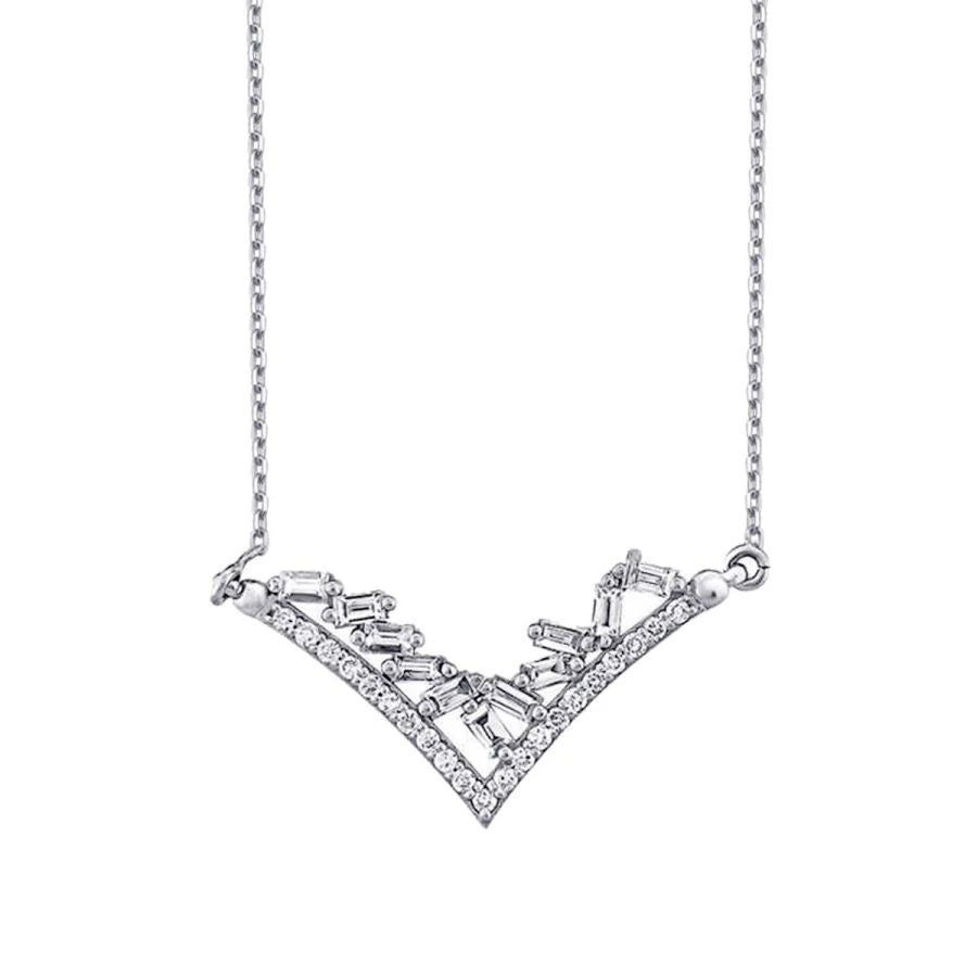 0.43 ct. Diamant Baguette Trend Halskette