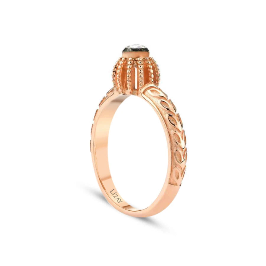 0.10 ct. Diamant Rund Solitär Verlobungsring