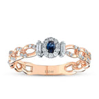 0.28 ct. Diamant Baguette Saphir Ring