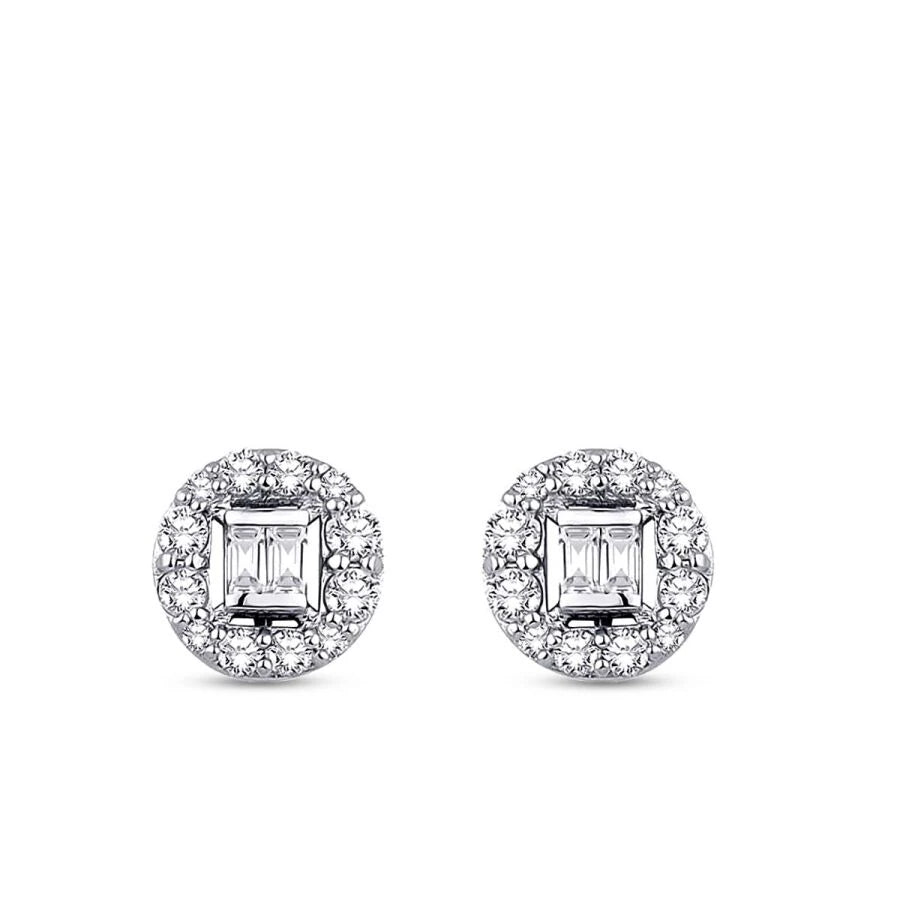 0.33 ct. Diamant Baguette Ohrringe