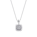 0.76 ct. Diamant Baguette Halskette