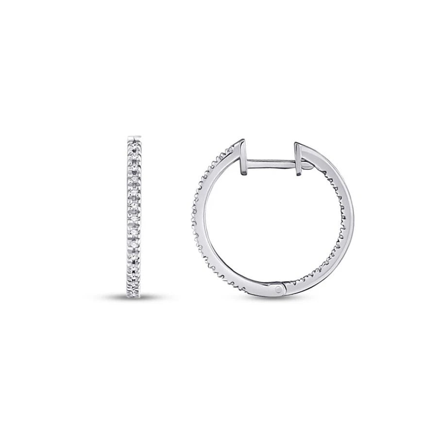 0.29 ct. Diamant Creolen Ohrringe