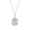 0.42 ct. Diamant Baguette Halskette